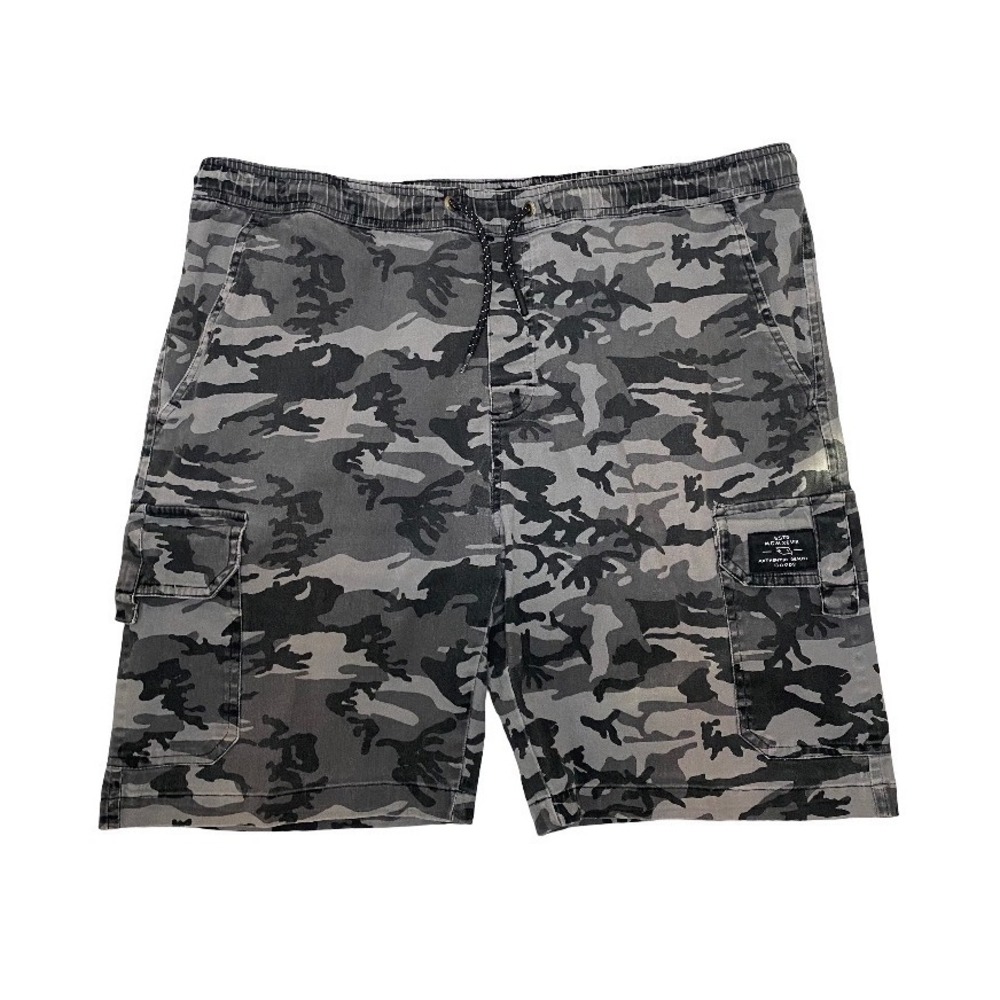 Y2K vintage Tony Hawk gray & black camouflage cargo shorts size XL